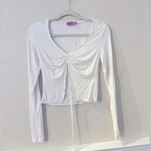 Edikted Della Tie Front Top. Size Medium.